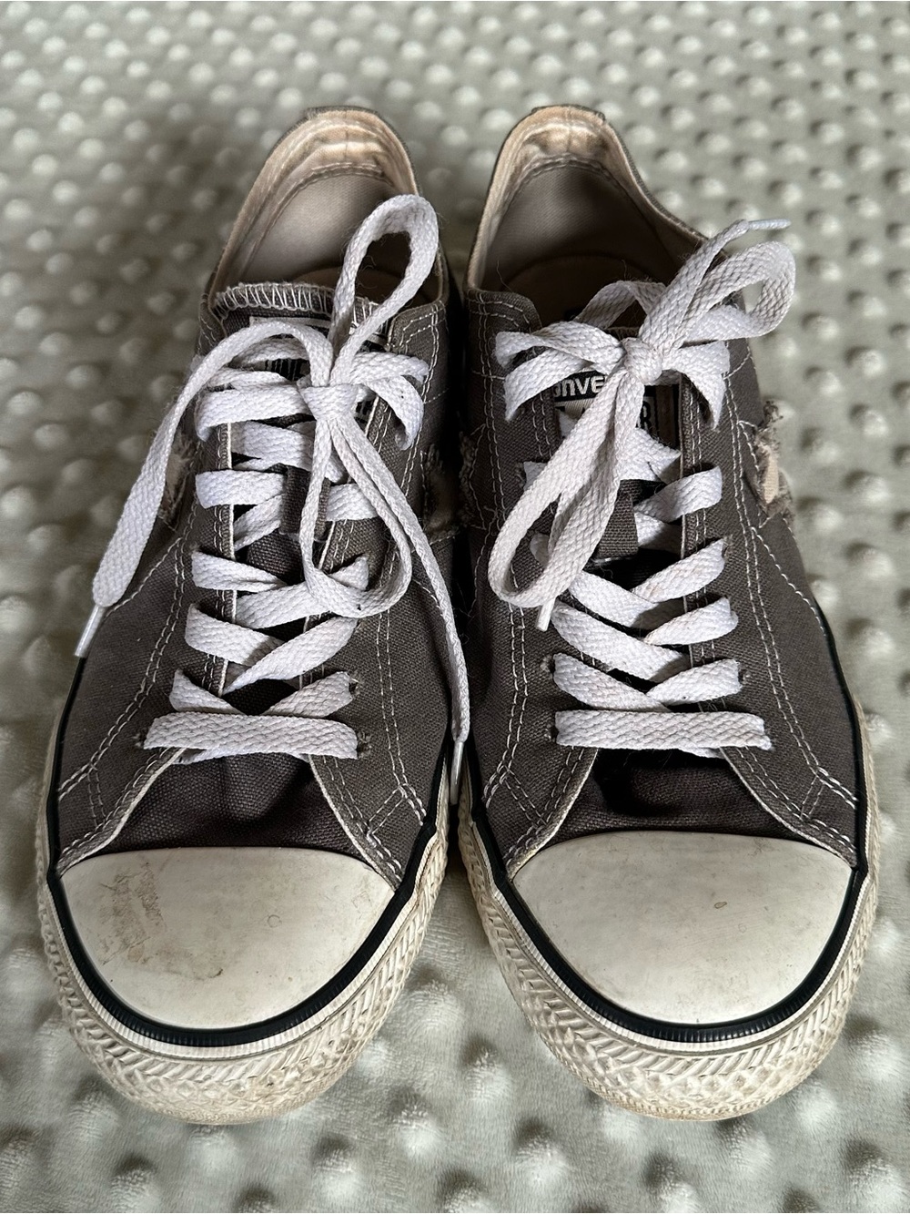 Converse Grey Canvas One Star Sneakers Men’s 7.5 - Picture 5 of 8